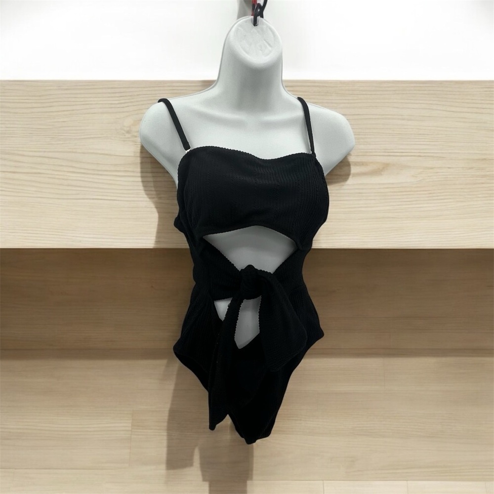 Women’s One Piece Tie-Waist Cutout Swimwear | Size: L | New With Tags